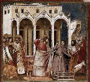 GIOTTO di Bondone Expulsion of the Money-changers from the Temple Spain oil painting artist